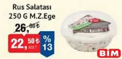 M.Z EGE RUS SALATASI 250 G indirimli fiyat M.Z EGE RUS SALATASI 250 G fiyat ve kampanya bilgisi